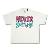 Pistachio never give up Urban Heavy Tee - JahusDesignShop