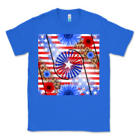 True Royal patriotic usa flag and sunflower Classic Tee - BundleAndBundleShop