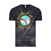 Cloud Black baseball gemstone sunflower Vintage Tee - JahusDesignShop