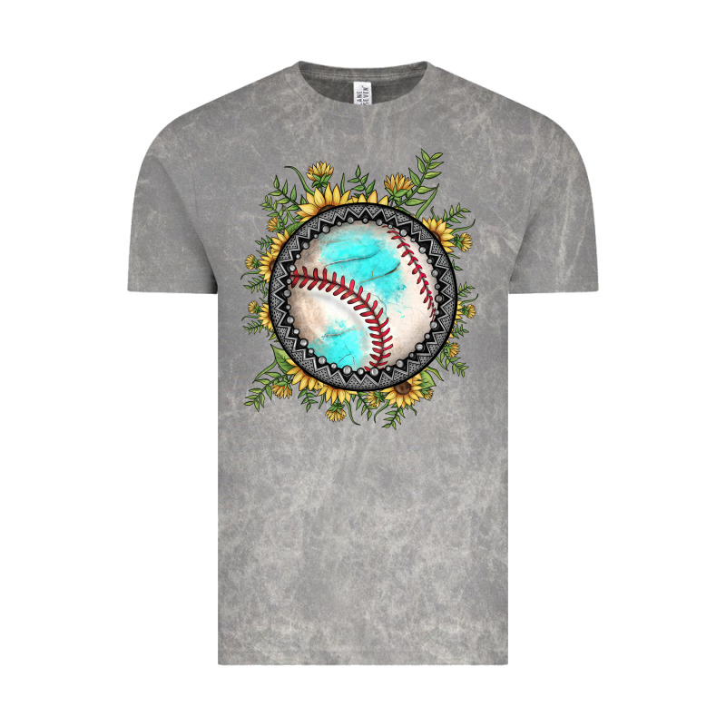 Baseball Gemstone Sunflower Vintage Tee by JahusDesignShop | Teevron