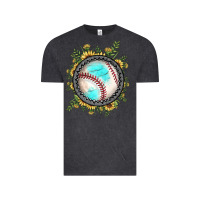 Vintage Black baseball gemstone sunflower Vintage Tee - JahusDesignShop