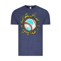 Vintage Denim baseball gemstone sunflower Vintage Tee - JahusDesignShop