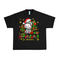 Black i want a hippopotamus for christmas Urban Heavy Tee - AdoDesignShop