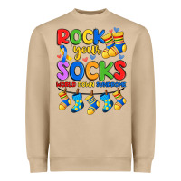 Mushroom rock your  world down syndrome Heavyweight Sweatshirt - Artiststas