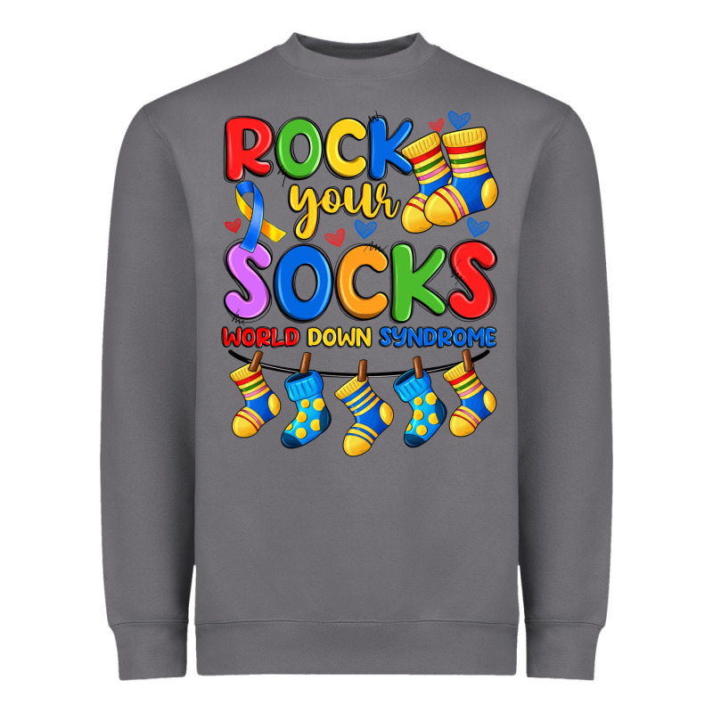 Rock Your  World Down Syndrome Heavyweight Sweatshirt by Artiststas | Teevron