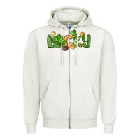 Oatmeal Heather lucky st patrick s day Zipper Hoodie - MaliasSmallBusiness