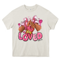 Cream loved valentine's day afro girl sneakers Heavy Core Tee - RanaPortraitStore