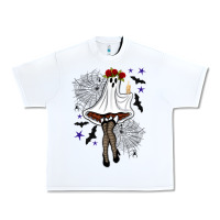 White freak ghost halloween Urban Heavy Tee - BundleAndBundleShop