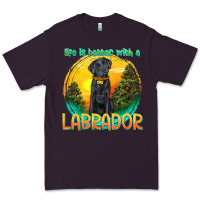 Plum life is better with a labrador Premium Tee - texasbilliewilder