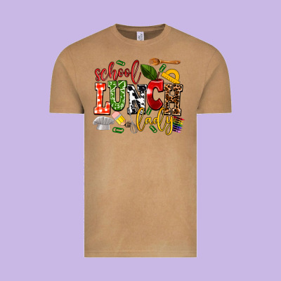 School Lunch Lady Vintage Tee Designed By Adodesignshop