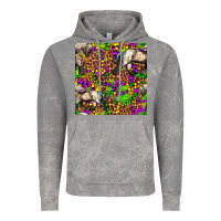 Cloud Rock mardi gras leopard horse seamless pattern Vintage Hoodie - FaDigitalArtStudio