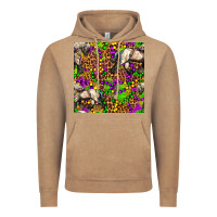Vintage Coffee mardi gras leopard horse seamless pattern Vintage Hoodie - FaDigitalArtStudio