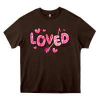 Loved Valentines Day Heavy Core Tee | Teevron