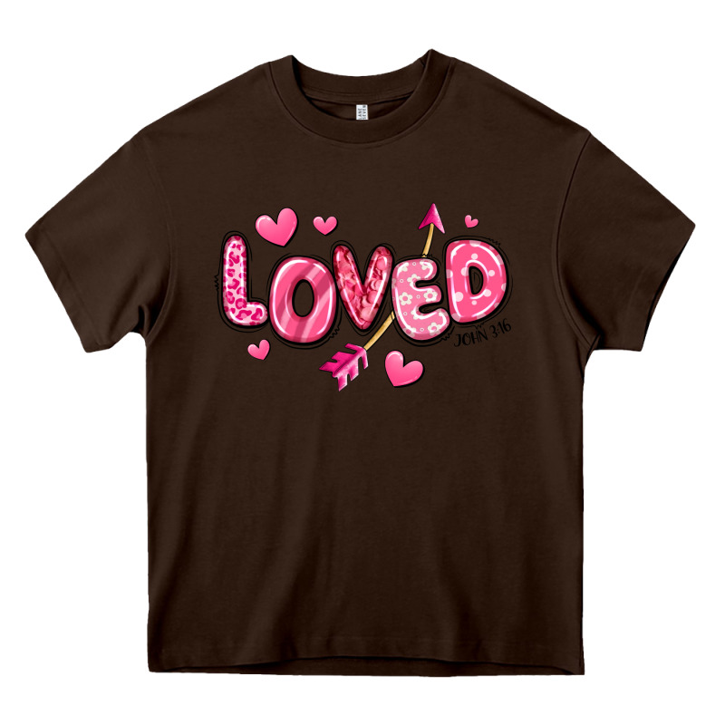 Loved Valentines Day Heavy Core Tee by RanaPortraitStore | Teevron