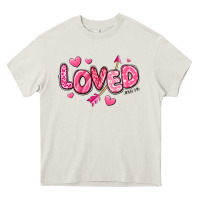 Cream loved valentines day Heavy Core Tee - RanaPortraitStore