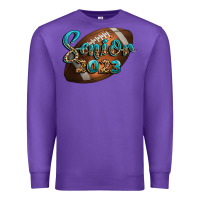 Purple american football senior 2023 Premium Sweatshirt - BundleAndBundleShop