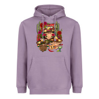 Lavender Mexican Gnomies Truck Heavyweight Hoodie - BundleAndBundleShop