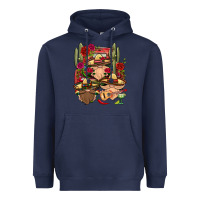 Navy Mexican Gnomies Truck Heavyweight Hoodie - BundleAndBundleShop