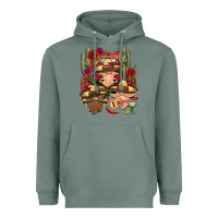 Sage Mexican Gnomies Truck Heavyweight Hoodie - BundleAndBundleShop