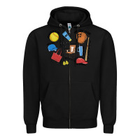 Black softball mom Zipper Hoodie - MaliasSmallBusiness