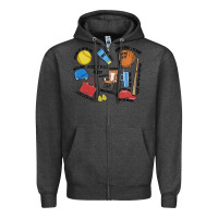Charcoal Heather softball mom Zipper Hoodie - MaliasSmallBusiness