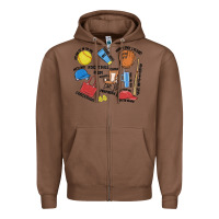 Chestnut softball mom Zipper Hoodie - MaliasSmallBusiness