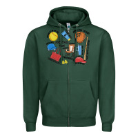 Sports Green softball mom Zipper Hoodie - MaliasSmallBusiness