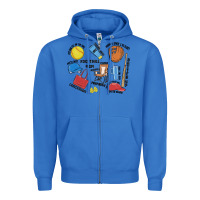 True Royal softball mom Zipper Hoodie - MaliasSmallBusiness
