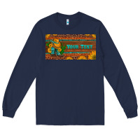 Navy (preview)custom cowboy boots sunflowers and cactus license plate Long Sleeve Tee - Artiststas