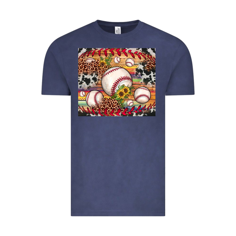 Baseball Leopard Cowhide Sunflower Vintage Tee by JahusDesignShop | Teevron