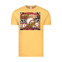Vintage Mustard baseball leopard cowhide sunflower Vintage Tee - JahusDesignShop