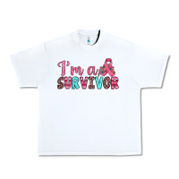 White i'm a survivor Urban Heavy Tee - JahusDesignShop