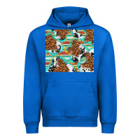 Cobalt serape cowhide and leopard with glitter Urban Hoodie - TumblerDesignByShophia