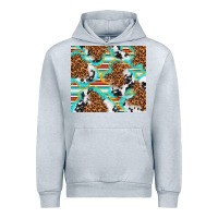Heather Grey serape cowhide and leopard with glitter Urban Hoodie - TumblerDesignByShophia