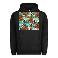 Pigment Black serape cowhide and leopard with glitter Urban Hoodie - TumblerDesignByShophia