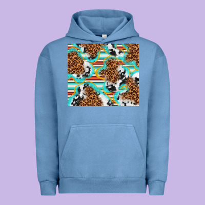 Serape Cowhide And Leopard With Glitter Urban Hoodie Designed By Tumblerdesignbyshophia