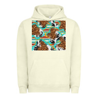 Pigment Pistachio serape cowhide and leopard with glitter Urban Hoodie - TumblerDesignByShophia