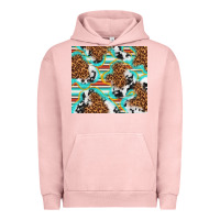 Pigment Salmon serape cowhide and leopard with glitter Urban Hoodie - TumblerDesignByShophia