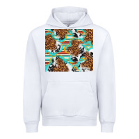 White serape cowhide and leopard with glitter Urban Hoodie - TumblerDesignByShophia