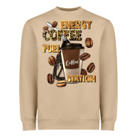 Mushroom energy coffee fuel station Heavyweight Sweatshirt - Artiststas