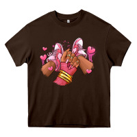 Valentines Day Afro Girl Sneakers Heavy Core Tee | Teevron