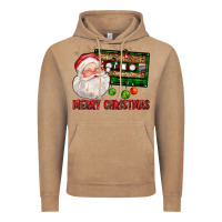 Vintage Coffee Merry christmas santa cassette Vintage Hoodie - FaDigitalArtStudio