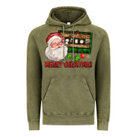 Vintage Olive Merry christmas santa cassette Vintage Hoodie - FaDigitalArtStudio