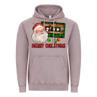 Vintage Zinc Merry christmas santa cassette Vintage Hoodie - FaDigitalArtStudio