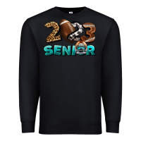 Black American Football Senior 2023 Premium Sweatshirt - BundleAndBundleShop