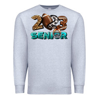 Heather Grey American Football Senior 2023 Premium Sweatshirt - BundleAndBundleShop