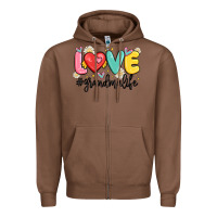 Chestnut love grandma life Zipper Hoodie - MaliasSmallBusiness