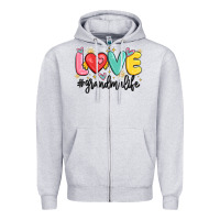 Love Grandma Life Zipper Hoodie | Teevron