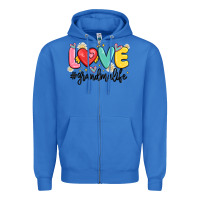 True Royal love grandma life Zipper Hoodie - MaliasSmallBusiness
