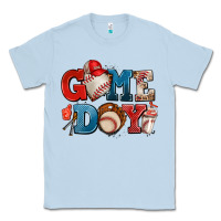 Dusty Blue game day baseball Classic Tee - AdoDesignShop